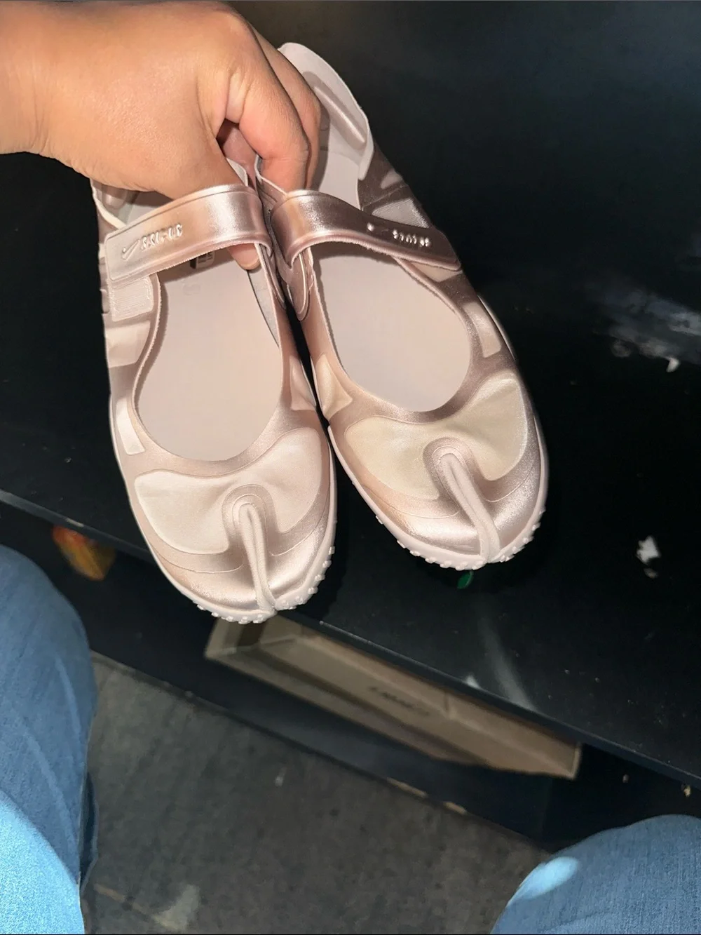 Nike Women’s Metallic Rose Mary Jane Sandals